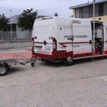 Allestimento interno vano carico realizzato su Ford Connect con sistema di stoccaggio utensili per organizzare utensili da lavoro