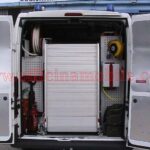 Allestimento veicoli commerciali realizzato su Fiat Talento con scaffali portautensili per attrezzature e materiali da lavoro